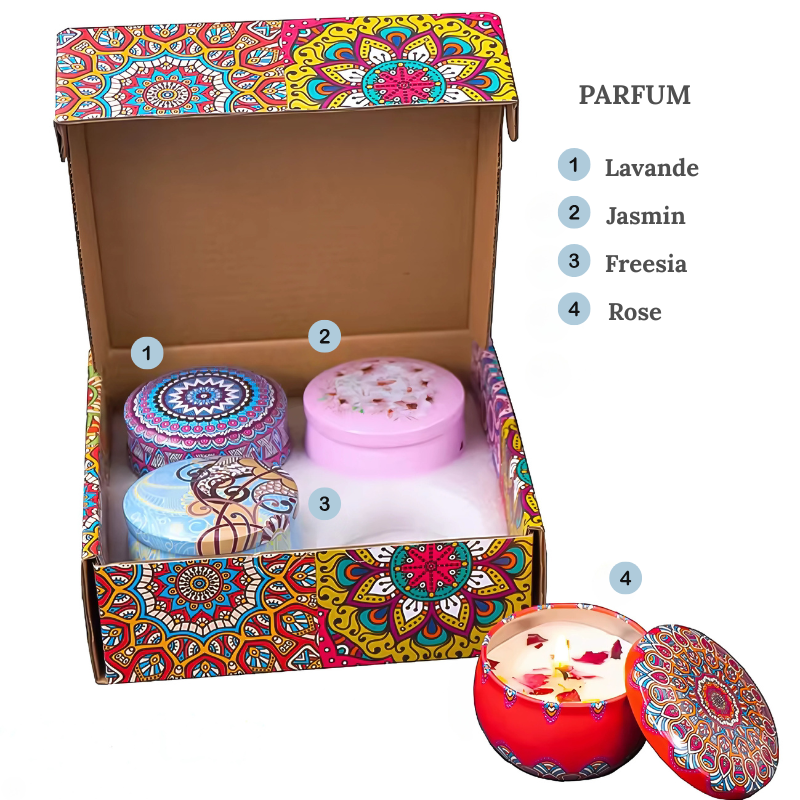 Bougie parfumée naturelle – Sérénité & ambiance apaisante