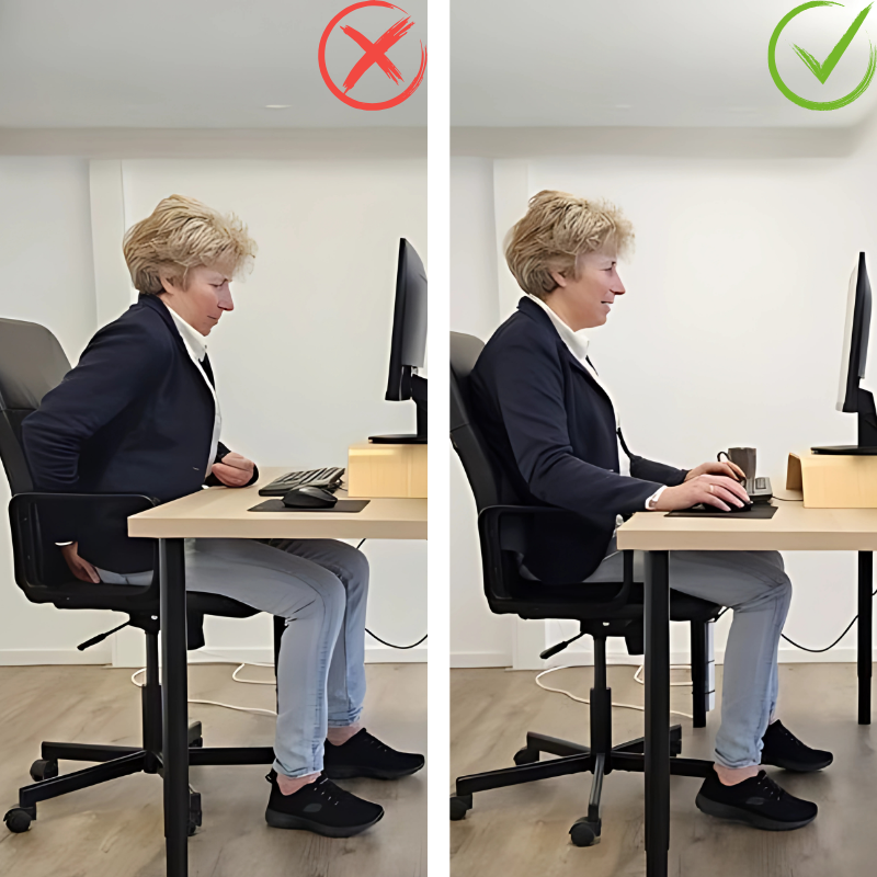 Coussin d'assise mousse à mémoire de forme – Confort & posture améliorée