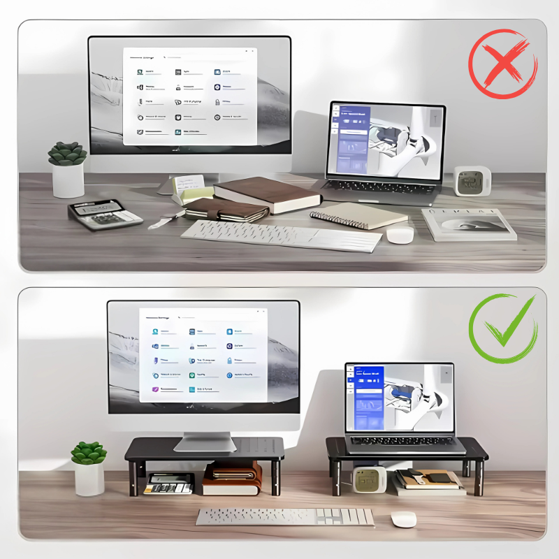 Support d’écran de bureau réglable – Posture saine & confort visuel