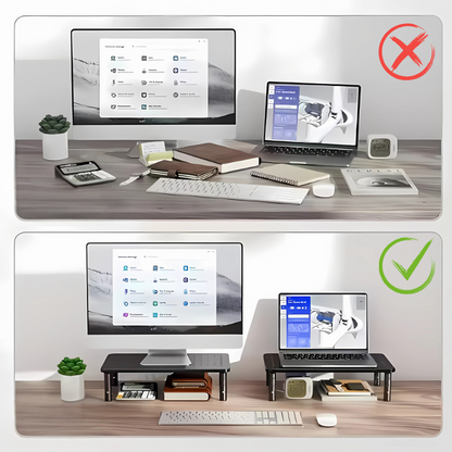 Support d’écran de bureau réglable – Posture saine & confort visuel