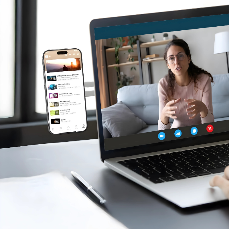 Support téléphone magnétique pour PC portable – Organisation & confort visuel