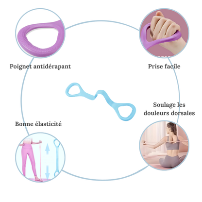 Bande de résistance élastique – Étirements & renforcement du dos