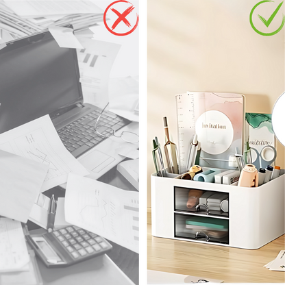Organisateur de bureau – Rangement pratique & espace optimisé