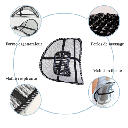 Support dorsale en maille – Soutien ciblé & massage intégré