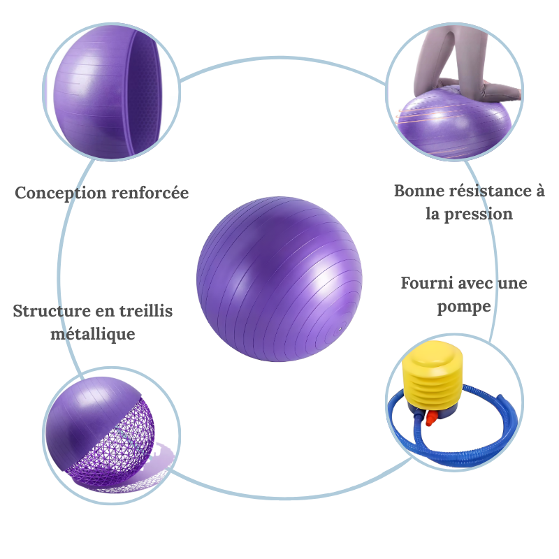 Ballon de yoga – Mobilité & posture améliorée