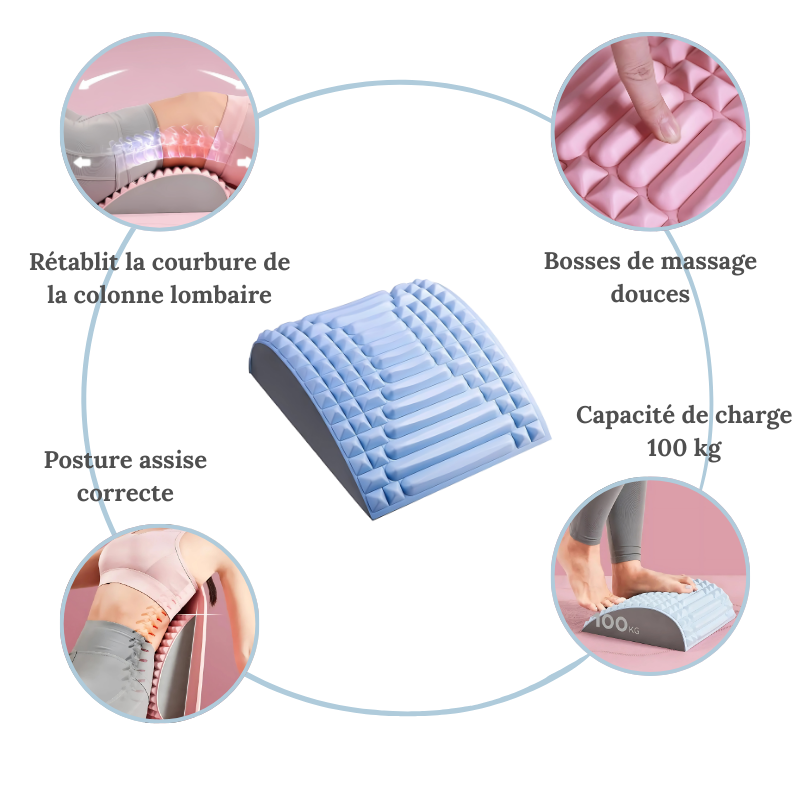 Civière dorsale – Étirements & soulagement naturel