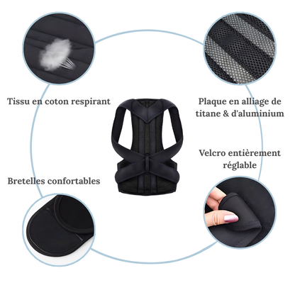 Correcteur de posture – Redressez votre dos & soulagez les tensions