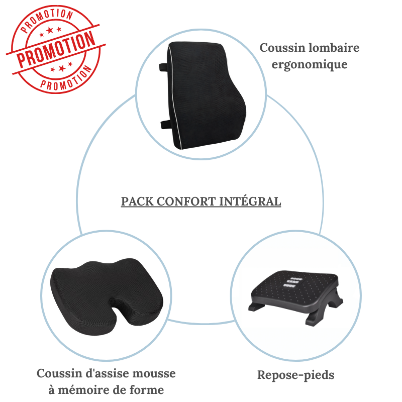 Pack Confort intégral – Posture saine & confort total